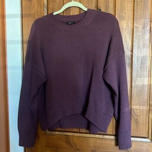 New without tags women’s eggplant Quince Cotton sweater
